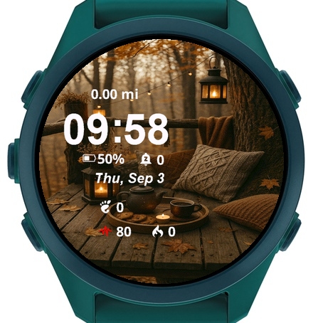 Wooden Table Candles Pillows Woods · Screenshot 0