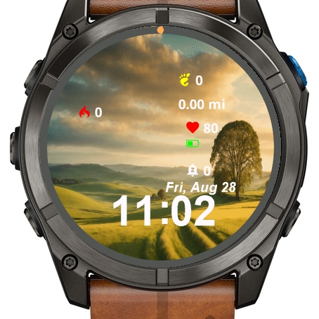 View Sun Setting Over Open Field · Screenshot 1