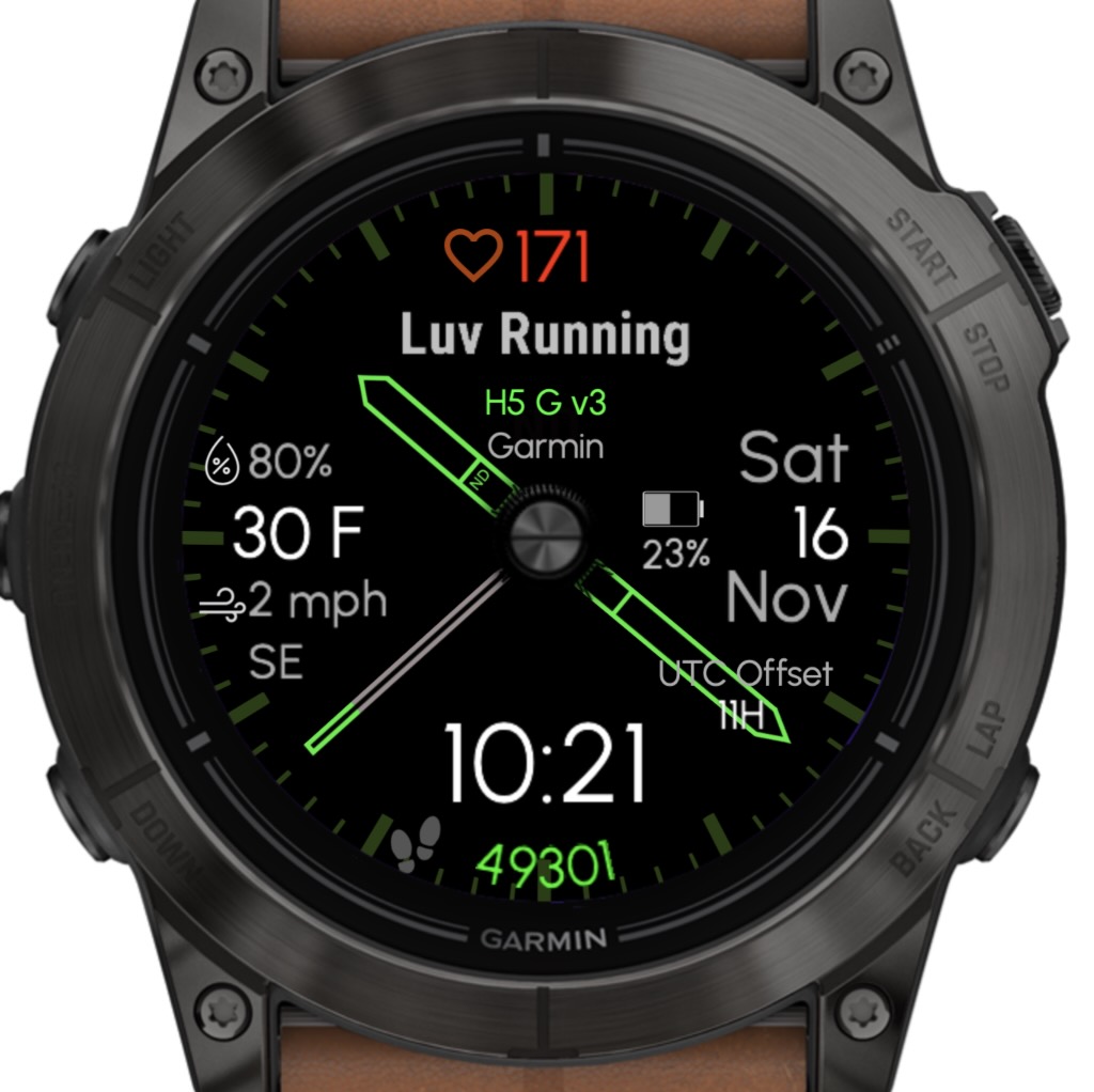 Hybrid 5 - Green (Garmin Weather) · Screenshot 1