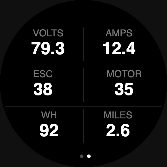 Carve: VESC Telemetry & Ride HUD · Screenshot 1