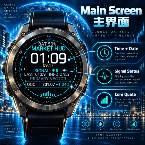 纳斯达克金融科技表盘  NASDAQ AI MARKET HUD｜东方时刻 · Screenshot 2