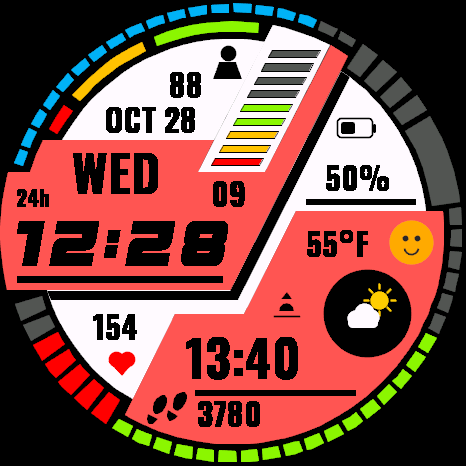 Vienna SportOne Digital Watch Face · Screenshot 2