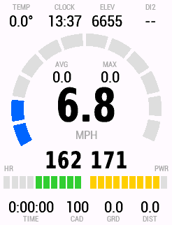 Dash - peak performance data field · Screenshot 3
