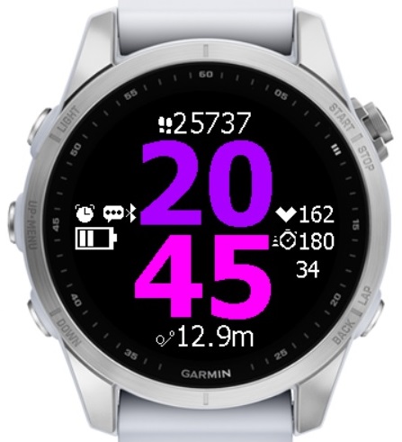 Blisco Big V Seconds watch face screenshot 3