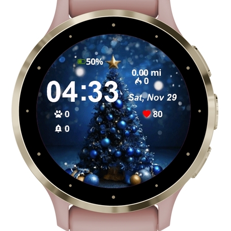 Christmas Tree Blue Gold · Screenshot 0