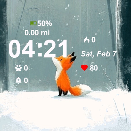 Fox Snow Trees Snow · Screenshot 2
