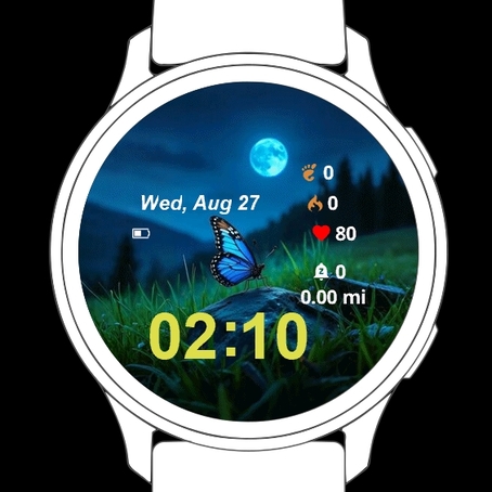 Blue Butterfly Landscape · Screenshot 0
