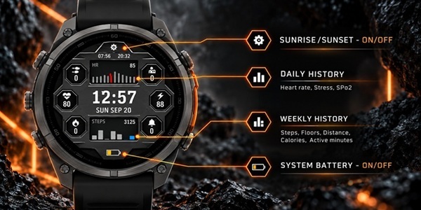 Octagon Elite - Watch Face · Screenshot 2