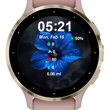 Blue Flower Water Droplets It · Screenshot 0