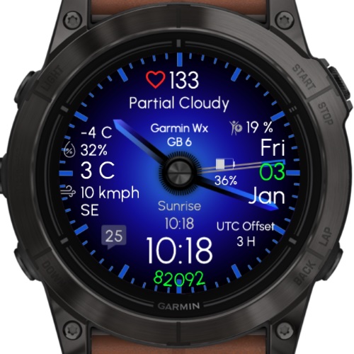 Gradient Blue - Garmin Weather · Screenshot 0