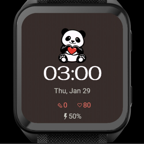 Cute Panda Love – Animated Heart 3