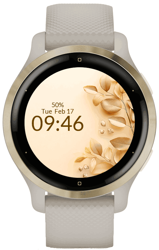 Beige Leaves 5