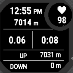 Hiking Datafield/Datascreen - Metric Dark · Screenshot 0
