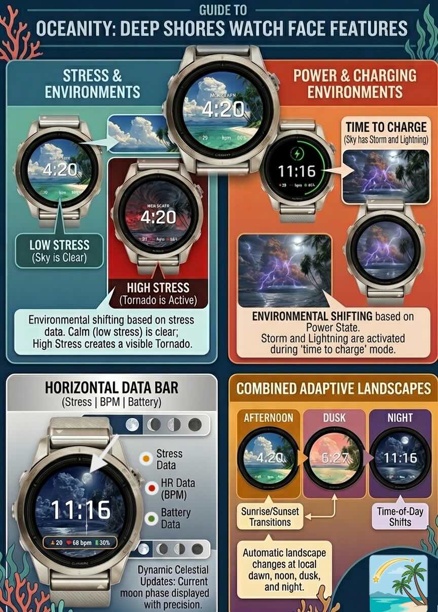 Oceanity: Deep Shores Watch Face 2