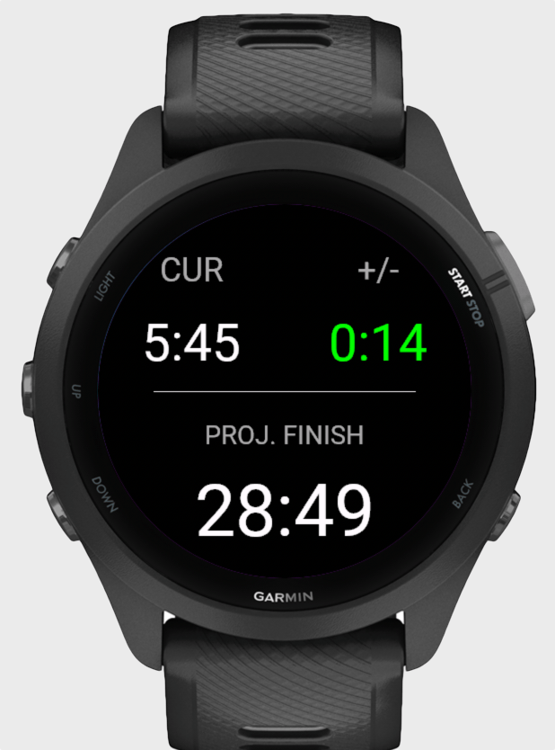 RacePace - Race Pace Data Screen · Screenshot 4
