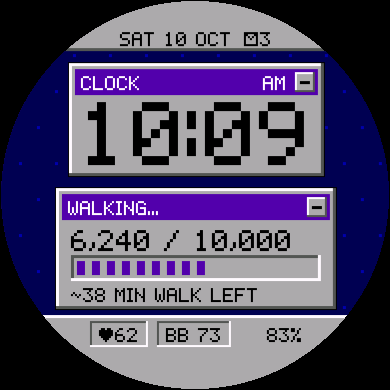 Pixel Desktop Watch Face - Retro Computer · Screenshot 0