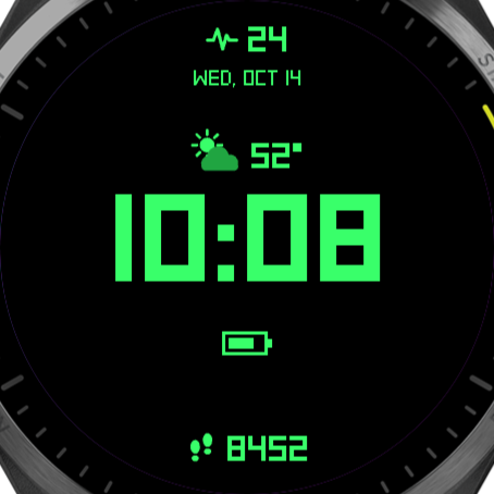 Minimalist Modern Watch Face · Screenshot 0