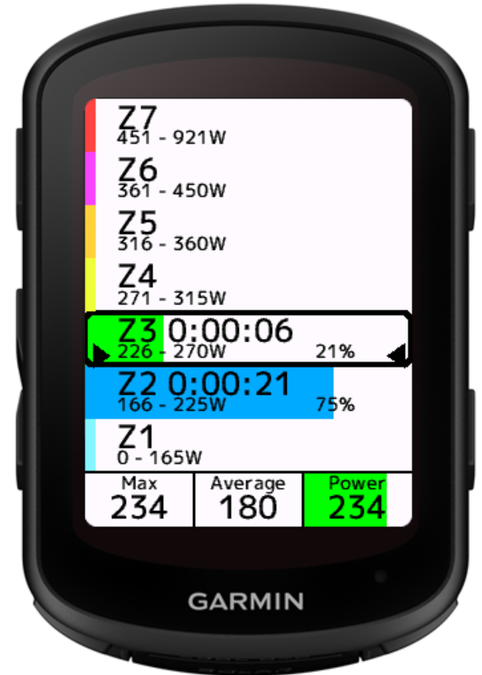 Time in Power Zones · Screenshot 0
