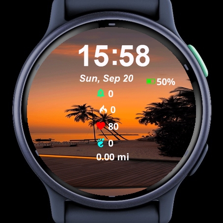 Sunset View Beach Palm Trees · Screenshot 2