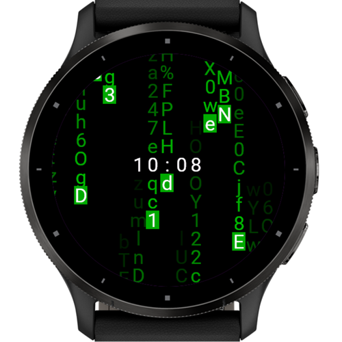 Code Rain Watch · Screenshot 0
