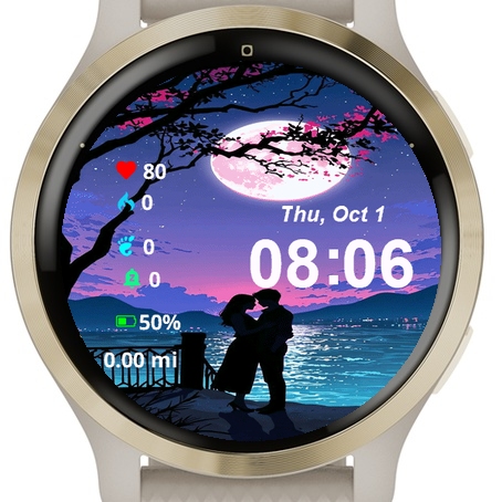 Couple Kissing Under Moonlight · Screenshot 0