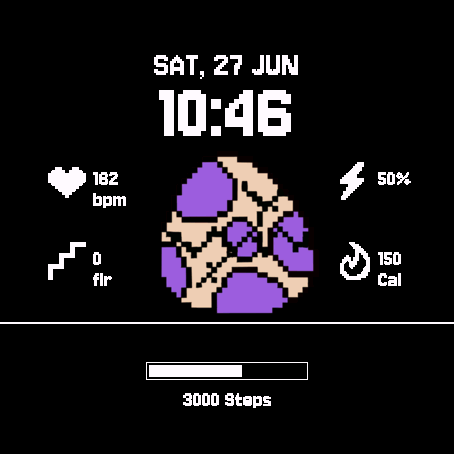 Stego Steps Tamagotchi · Screenshot 1