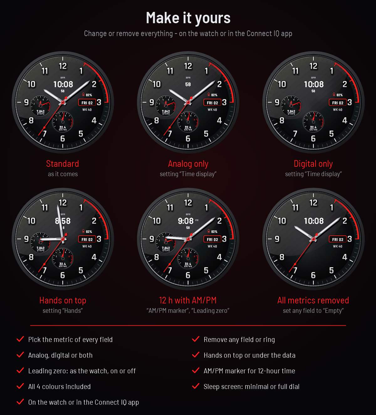 Turbo - Sport Racing Watch Face · Zrzut ekranu 2