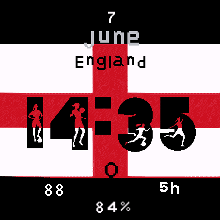 England St George Flag Watch Face · Screenshot 0