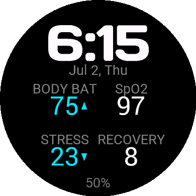 Body Battery Stack · Screenshot 0