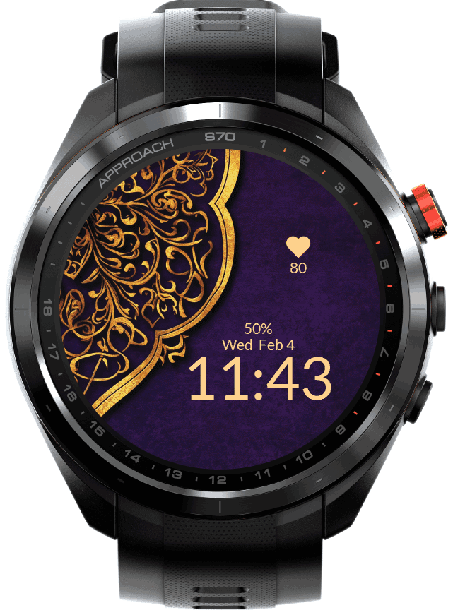 Purple Oriental Ornament 3