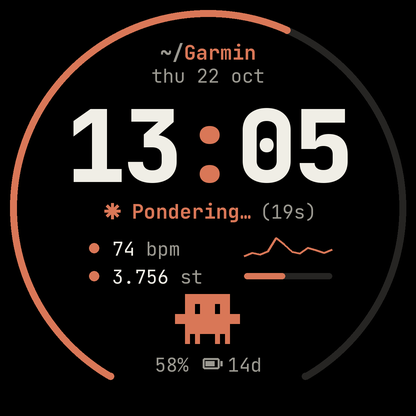 Session Garmin watch face