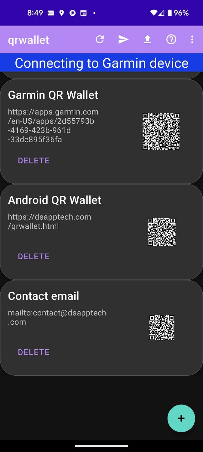 QR code wallet - no internet required · Screenshot 1