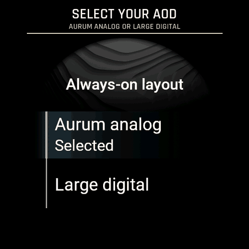 Aurum Quad: Black Gold Analog Watch Face · Screenshot 1