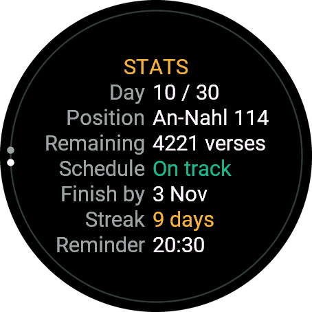 Quran Khatam Planner · Screenshot 1