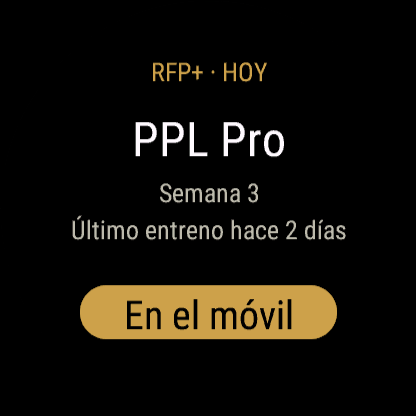 RFP+: your workout on your wrist · Screenshot 2