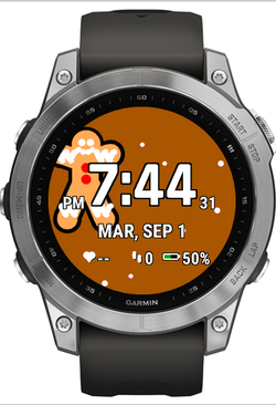 Gingerbread: Christmas Cookie Watch Face · Screenshot 3