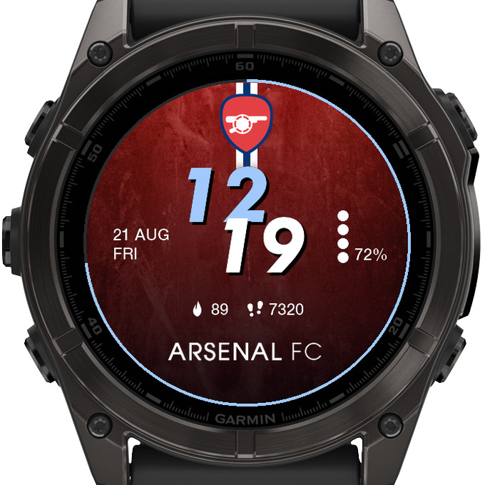Arsenal Football Soccer Digital Watch Face · Screenshot 1