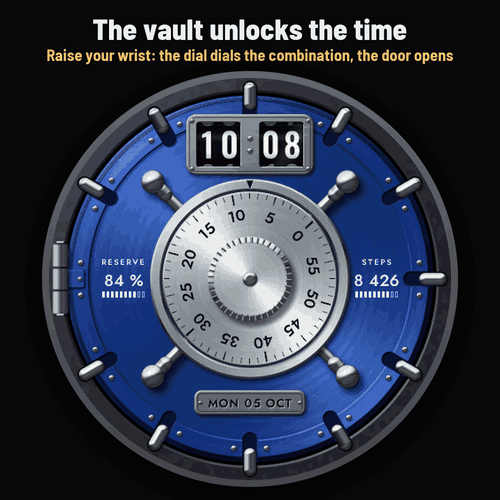 Astra Vault Pro – 动态保险箱密码盘表盘 · Screenshot 0