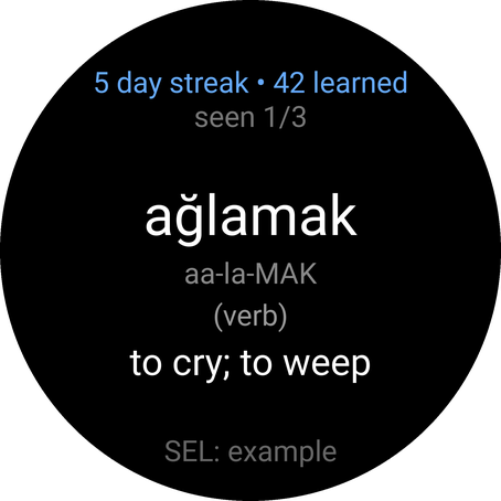 VocabLearn Turkish Free — Words & Phrases · Screenshot 1