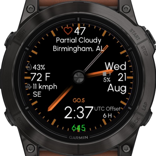 Gradient - Orange (TRIAL ONLY  Garmin Weather) · Screenshot 0