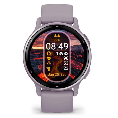 On Fire Garmin watch face