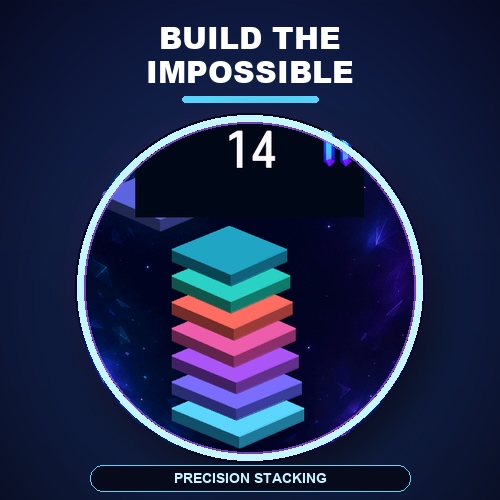 Prism Spire: One-Tap Stacking Game · Screenshot 0