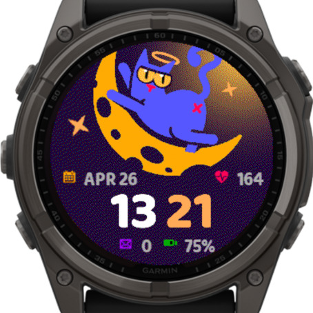 Moon Kitty Watch Face 3