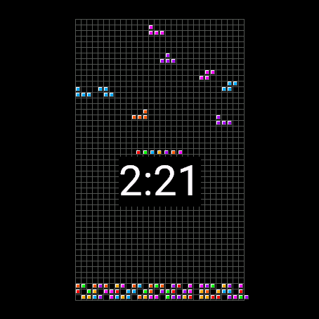 Retro Tetris Watchface - animated · Screenshot 1