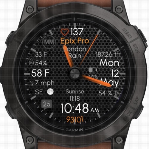 Graphite - Orange (OWM Weather) · Screenshot 2