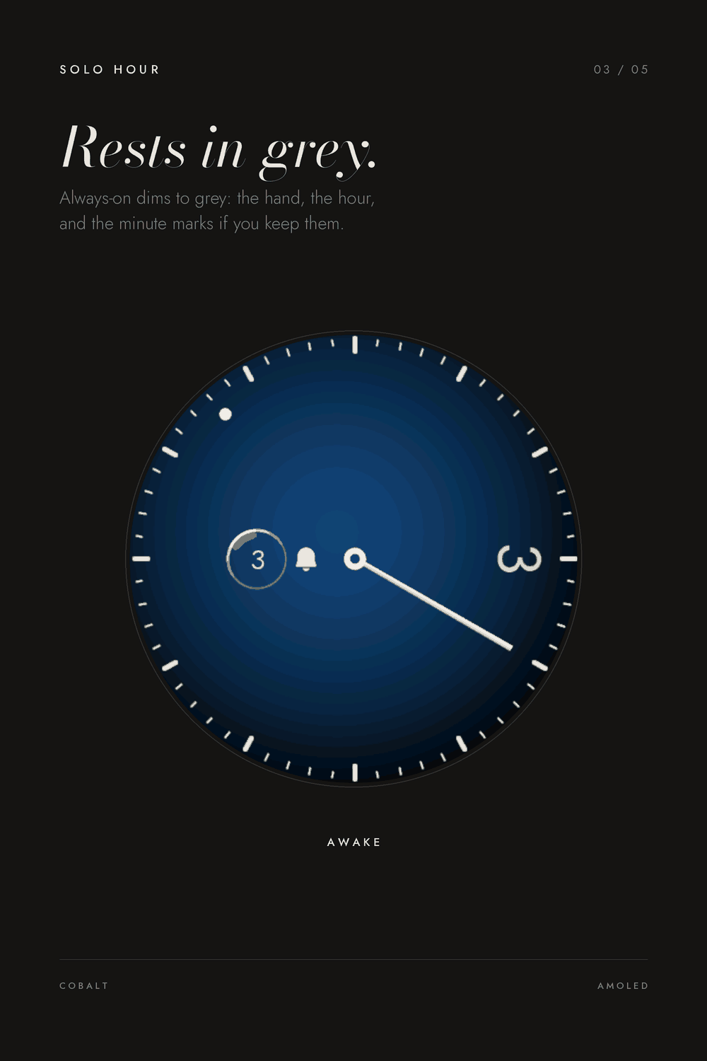 Solo Hour - Cleanest Minimal Analog Watch Face · Screenshot 2