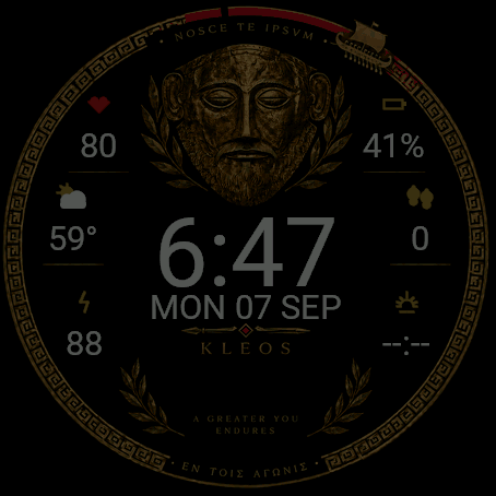 Agamemnon – Odyssey Watch Face · Screenshot 1