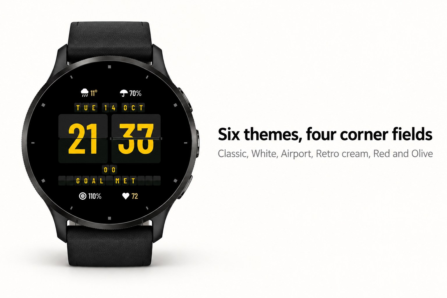 Flapline - Split-Flap Watch Face · Screenshot 2