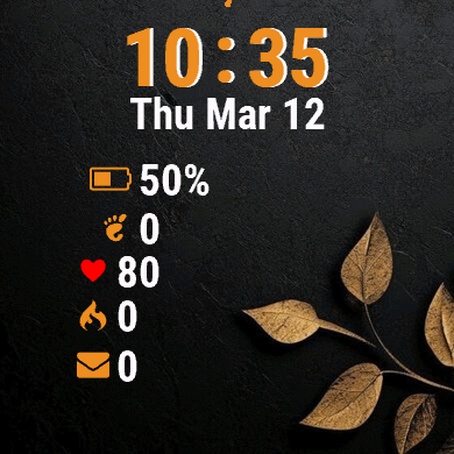 Black Gold Leaves · Screenshot 0