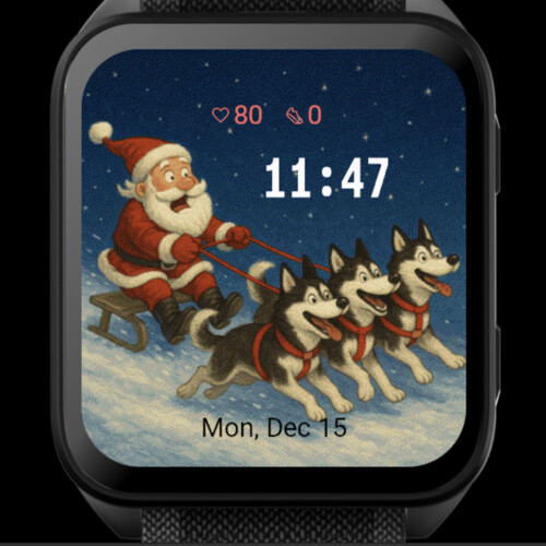 Santa with husky · Screenshot 0
